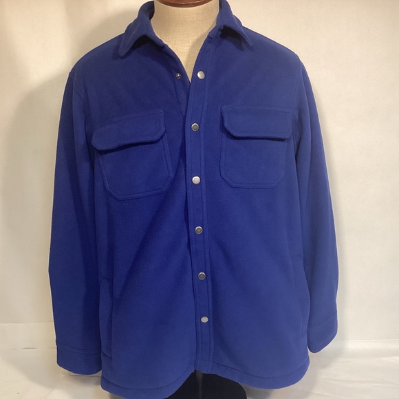 Men’s Duluth Trading Co  Shoremans blue Fleece Jacket size medium Royal Blue - Picture 1 of 10